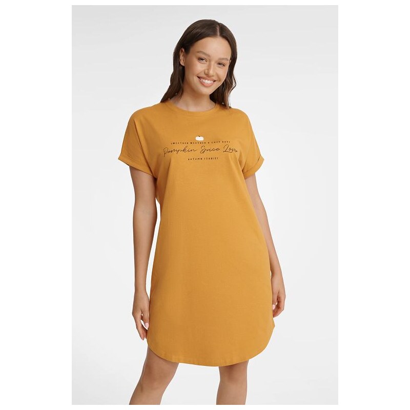 Henderson Dámska nočná košeľa Grind tmavo oranžová 57956834