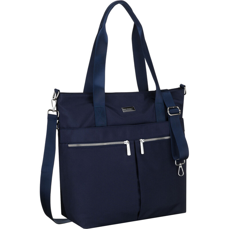 Peterson Dámska modrá shopper taška z polyesteru s odnímateľným 66470832