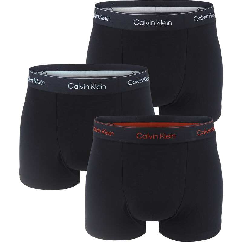 Calvin Klein - boxerky 3PACK Icon cotton stretch relaxed black / deep 66470845