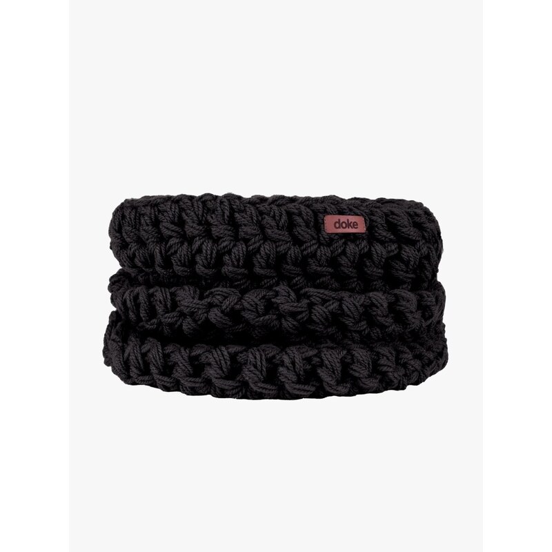 DOKE Háčkovaný nákrčník black pre mužov 66471024