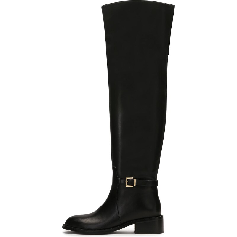 Kazar Čižmy nad koleno čierna 66372304