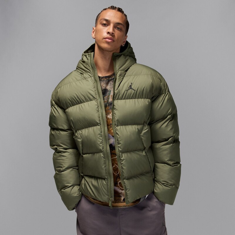 Jordan Brooklyn Therma-FIT Puffer Jacket Medium Olive - Pánske - Bunda 66471133