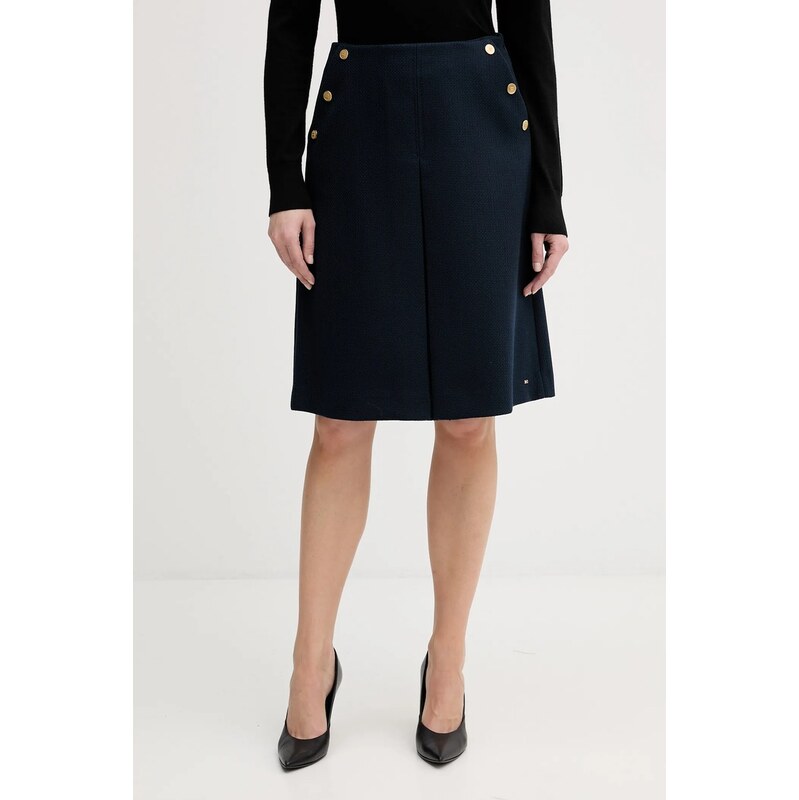 Sukňa s prímesou vlny Tommy Hilfiger 66505082