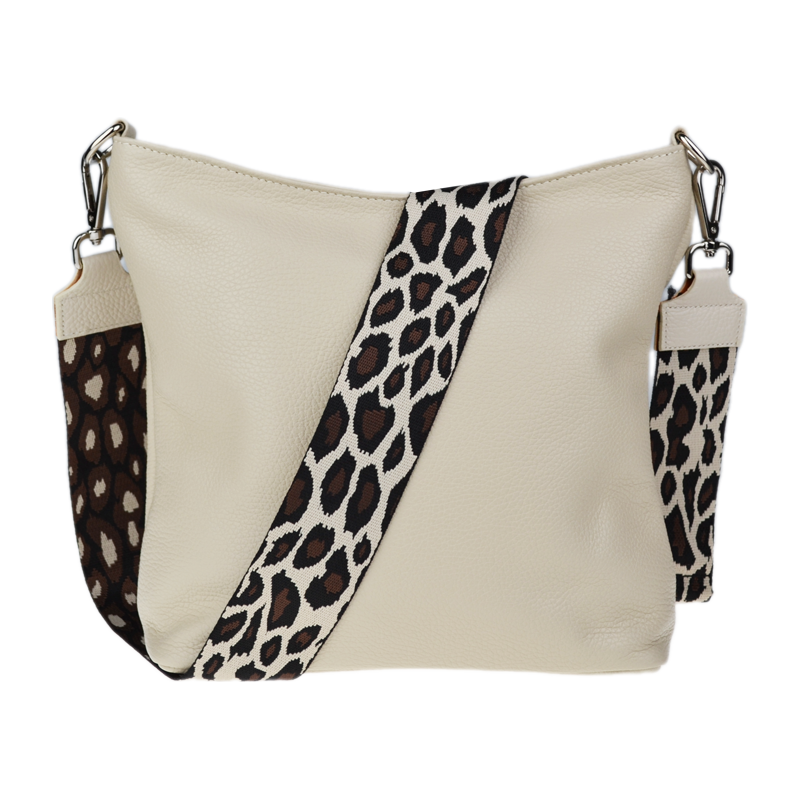 Béžová kožená talianska crossbody kabelka Amalia Beige III NovaKabelka 66472710