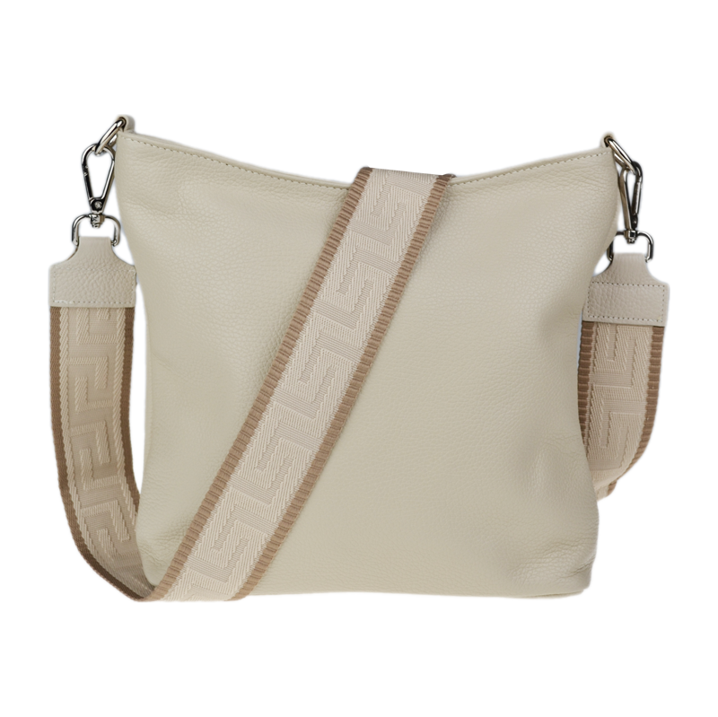 Béžová kožená talianska crossbody kabelka Amalia Beige V NovaKabelka 66472712
