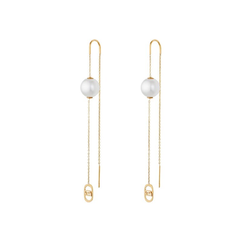 Liu Jo Očarujúce pozlátené náušnice so syntetickou perlou LJ3011 66596198