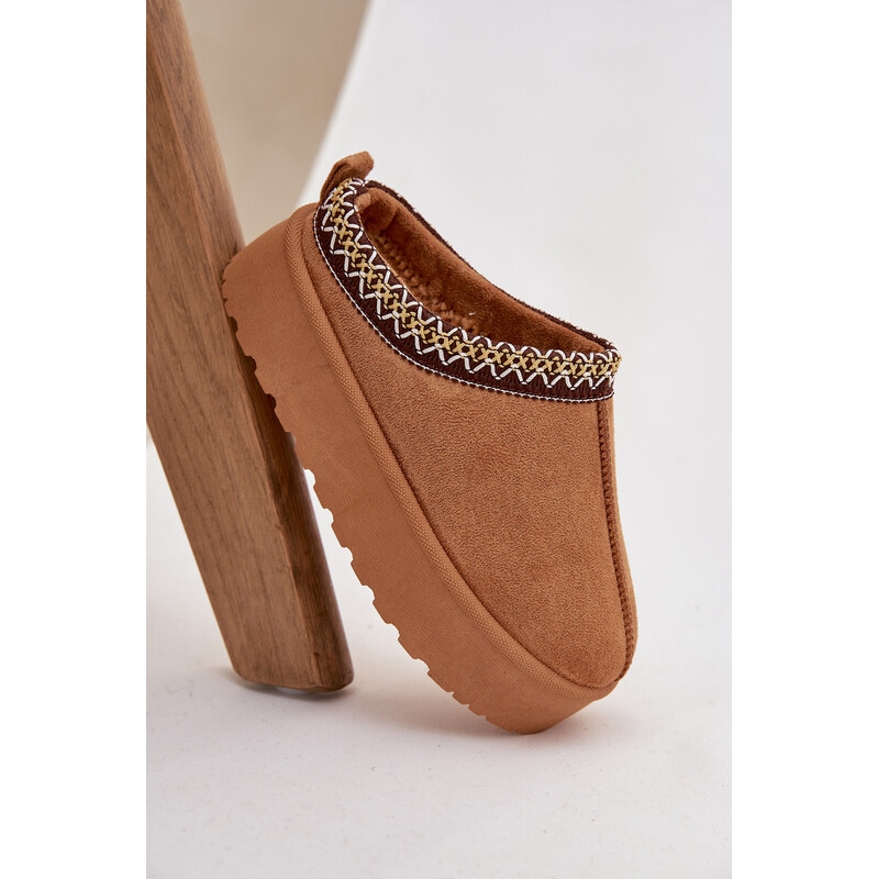 Boto Detské snehule s výšivkou na platforme 66473482