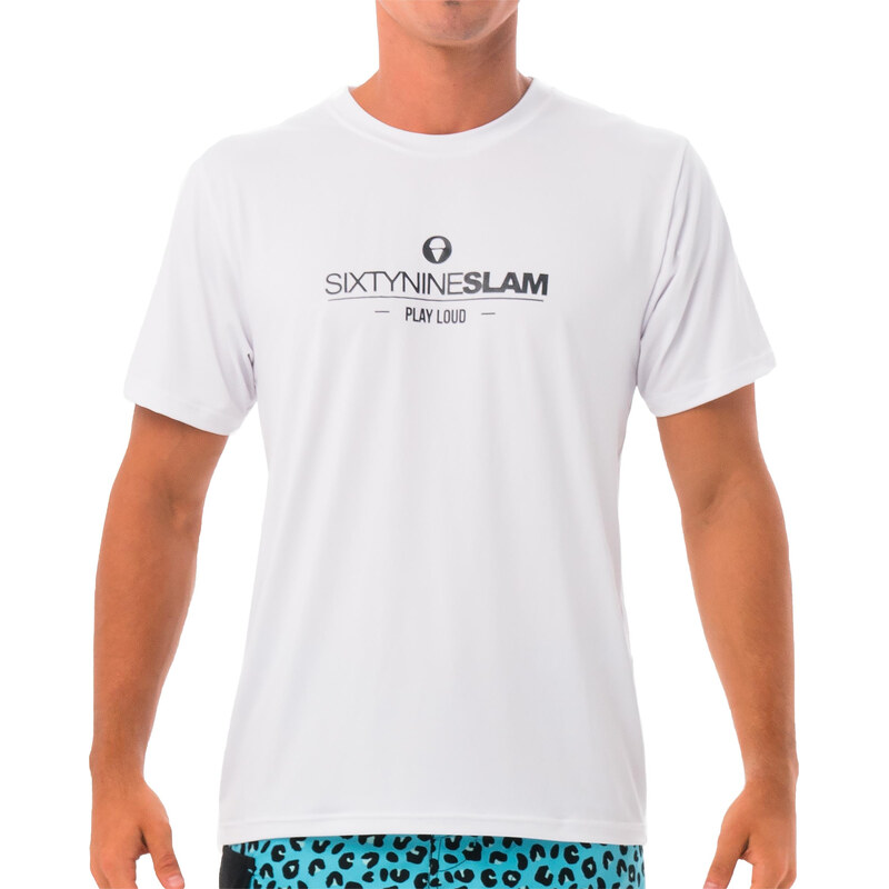 Pánske tričko 69SLAM TEXTO WHITE UPF +30 (MTZXTO-WH) 66438346