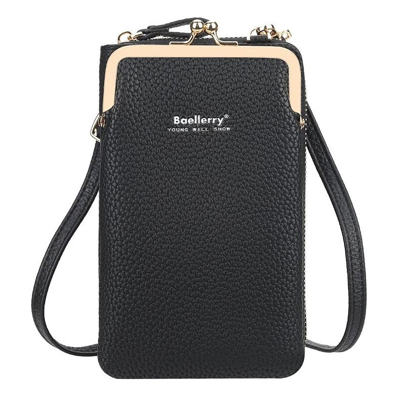 Baellerry Dámska peňaženka s popruhom Georgia Čierna 65228045