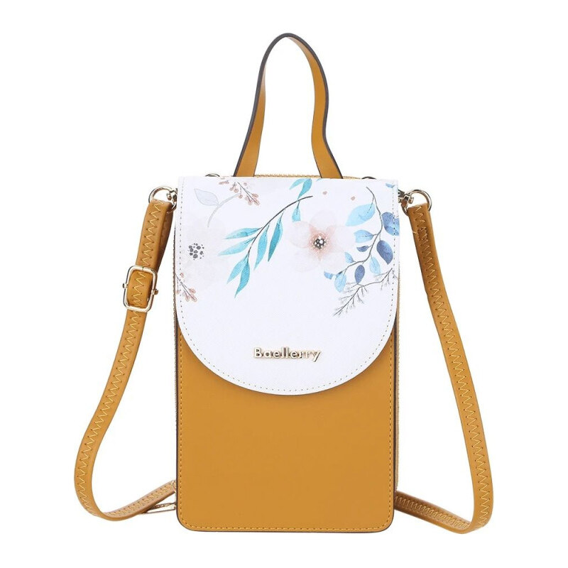 Baellerry Dámska kabelka na mobil Flowers Horčicová 65228739