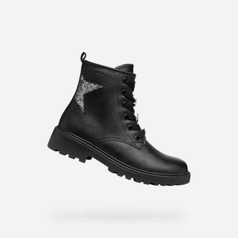 Čierne dievčenské členkové topánky Geox Casey 66473167