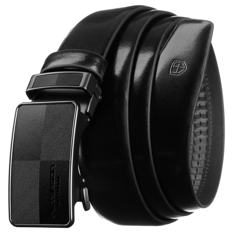 Peterson Značkový pánsky kožený automatický opasok čierny (KP194) 66736355