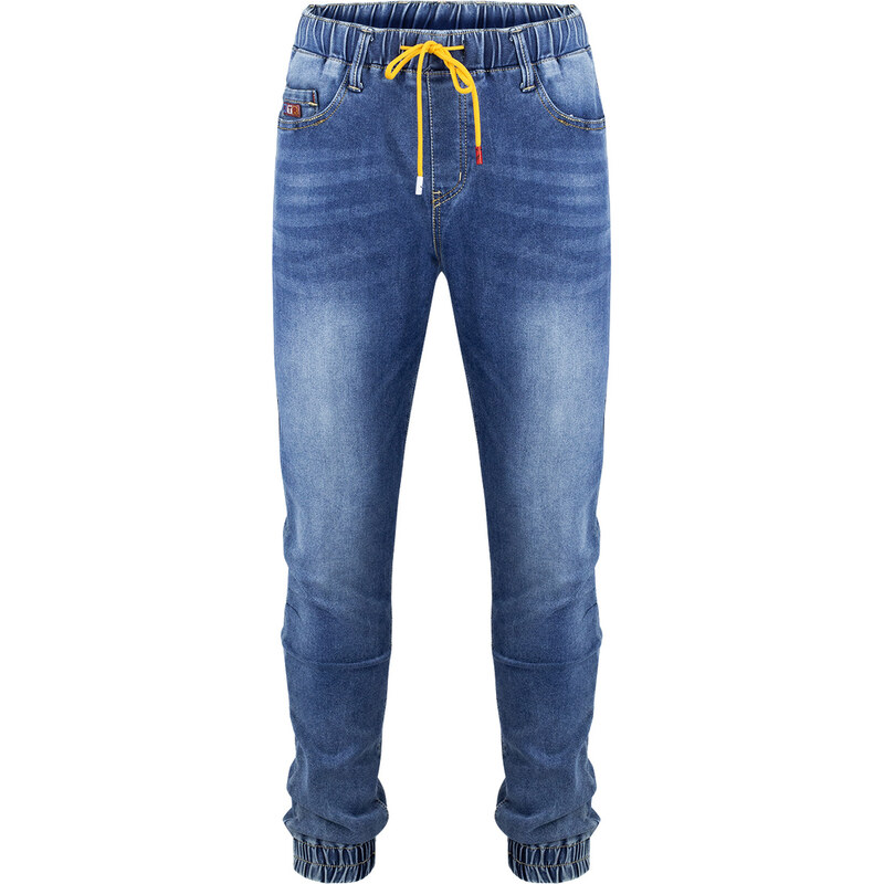 Pri Pánske modré džínsy a joggery s viazaním 66474214