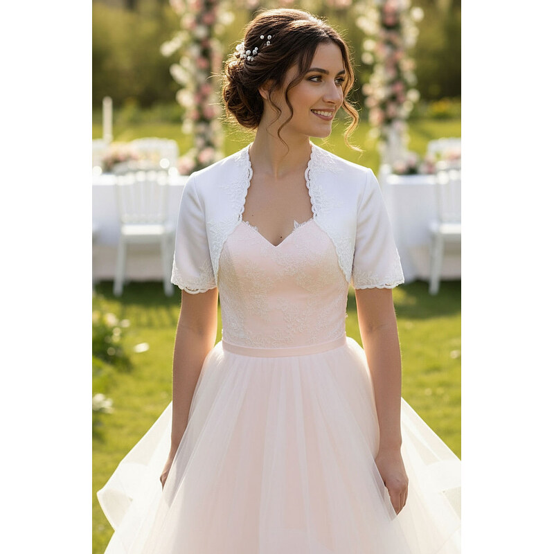 Glara Saténové bolerko pre svadobné matky 52696591