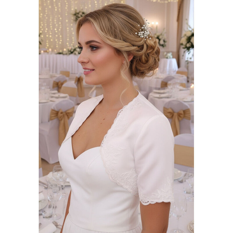 Glara Saténové bolerko pre svadobné matky 52696592