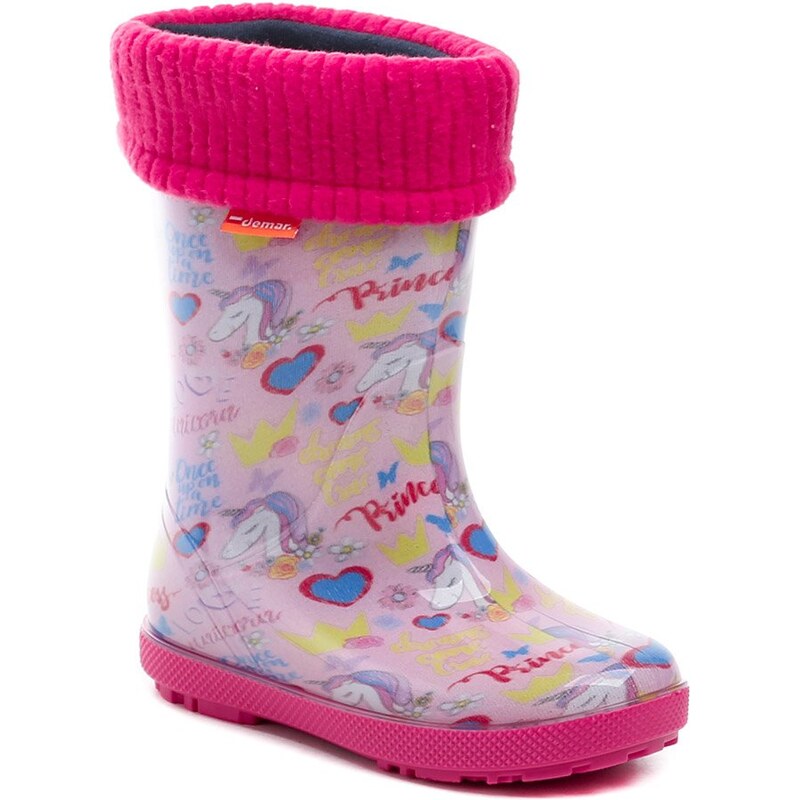 Arno Demar 0048A detské ružové gumáky s jednorožcom 66474871