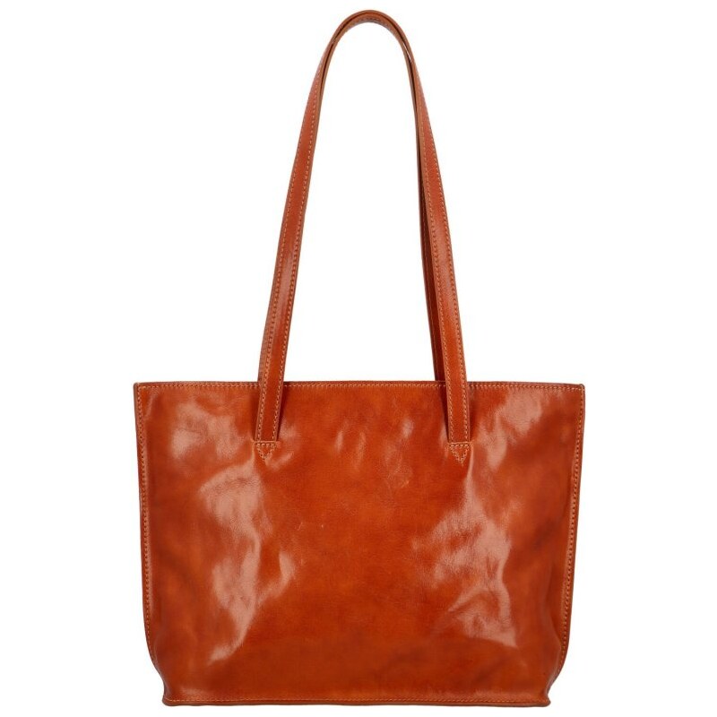 Vera Pelle kožená Shopper kabelka na rameno Josette 66474899