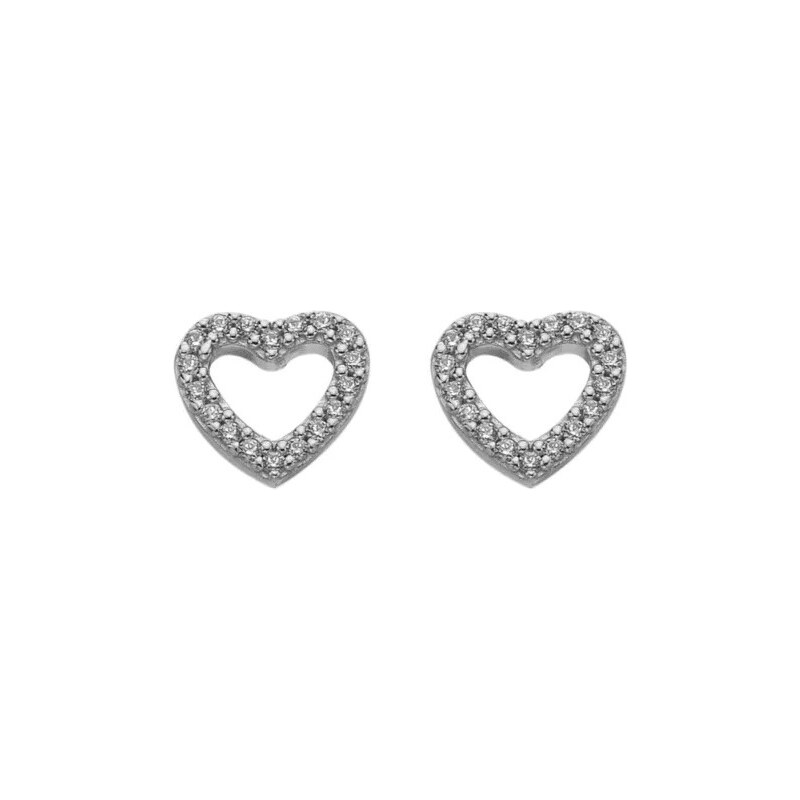 Hot Diamonds Strieborné náušnice so zirkónmi Silver Whisper SWE004 66596026