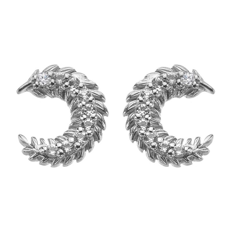 Hot Diamonds Strieborné náušnice s diamantom a topazy Selene DE866 66595997