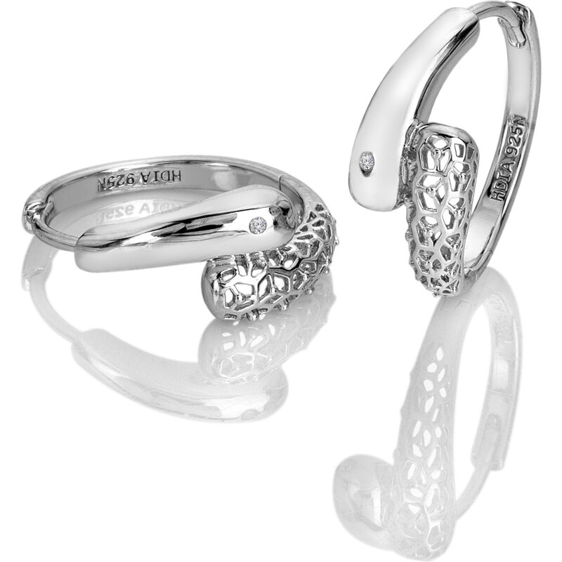 Hot Diamonds Nadčasové strieborné náušnice s diamantmi Aster DE860 66596267