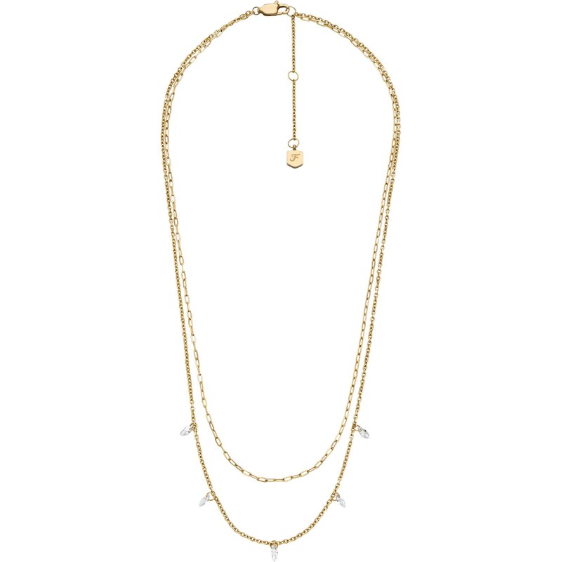 FOSSIL Retiazka Ellis zlatá 66480437