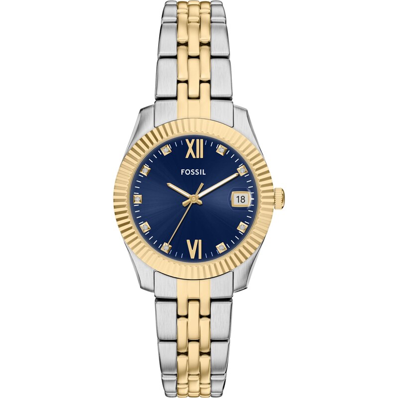 FOSSIL Analógové hodinky SCARLETTE námornícka modrá / zlatá / 66480463