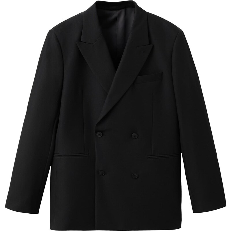 MANGO MAN Sako Tuxon čierna 66480609