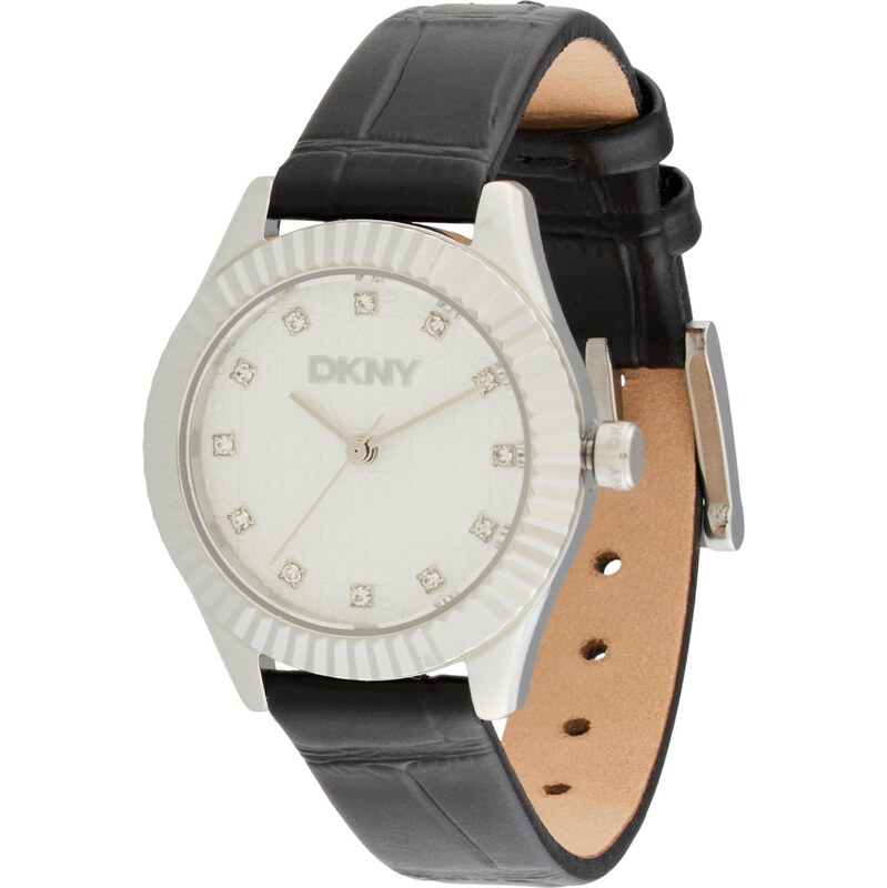 DKNY Analógové hodinky Chambers Glitz čierna / strieborná 66480647