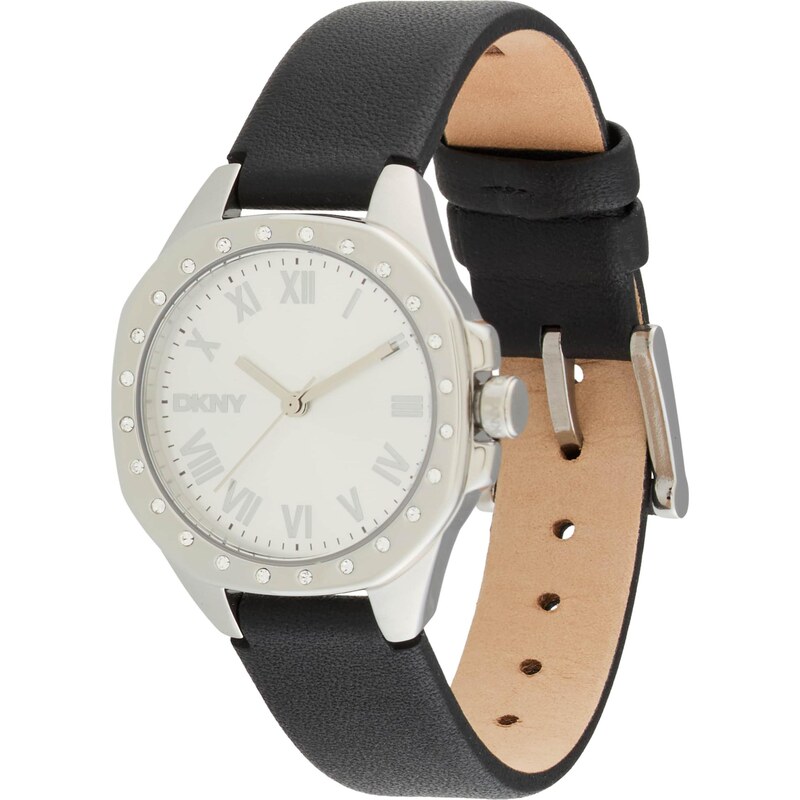 DKNY Analógové hodinky Brooklyn Mini čierna / strieborná 66480651