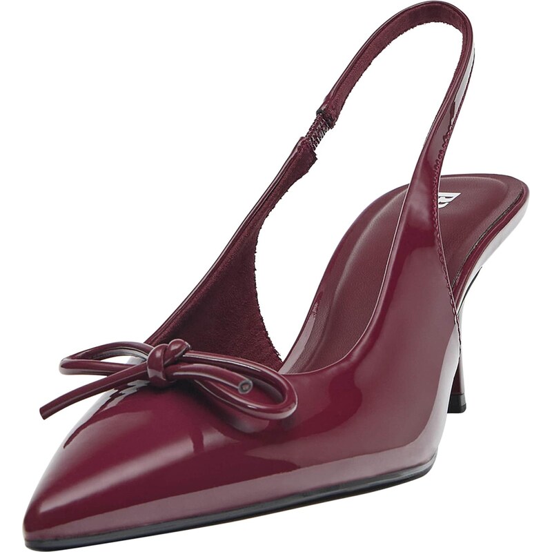 Pull&Bear Lodičky s otvorenou pätou gaštanová 66480735