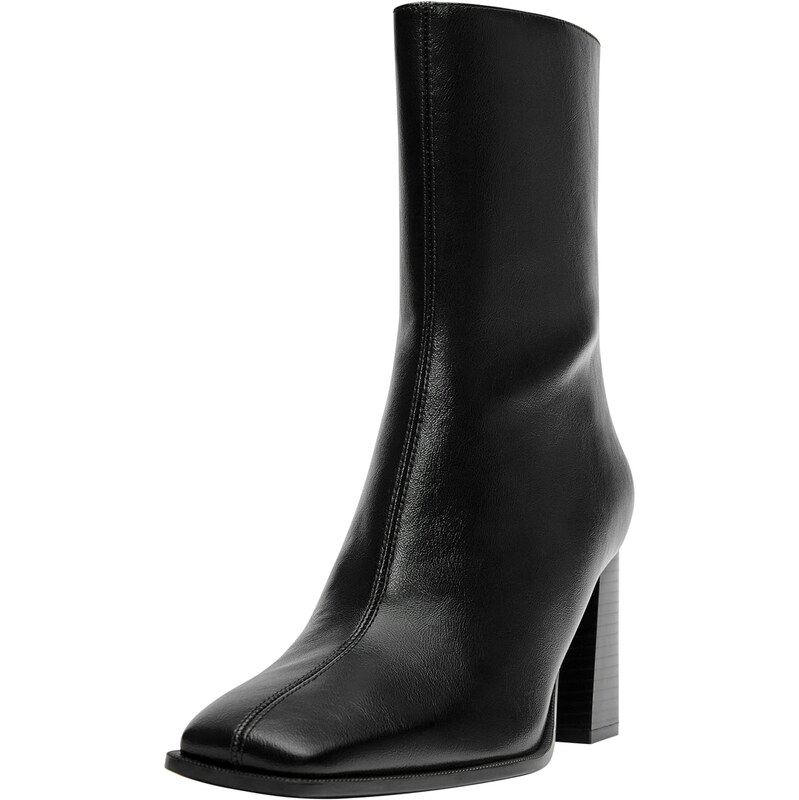 Pull&Bear Členkové čižmy čierna 66480732