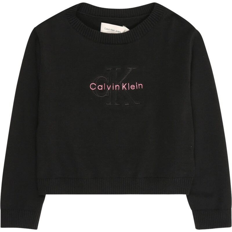 Calvin Klein Jeans Sveter pastelovo ružová / čierna 66480811