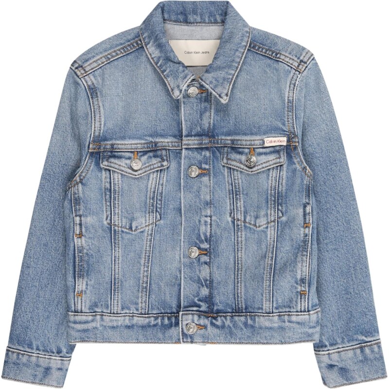Calvin Klein Jeans Prechodná bunda modrá denim 66480825