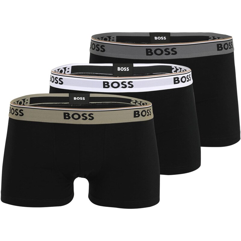 BOSS Boxerky tmavosivá / olivová / čierna / biela 66480838