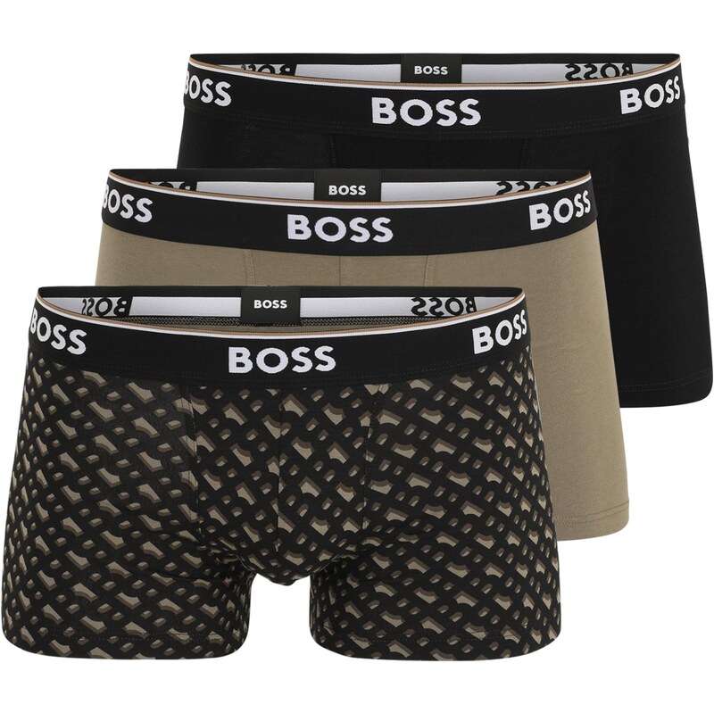 BOSS Boxerky Power hnedá / brokátová / čierna / biela 66480846