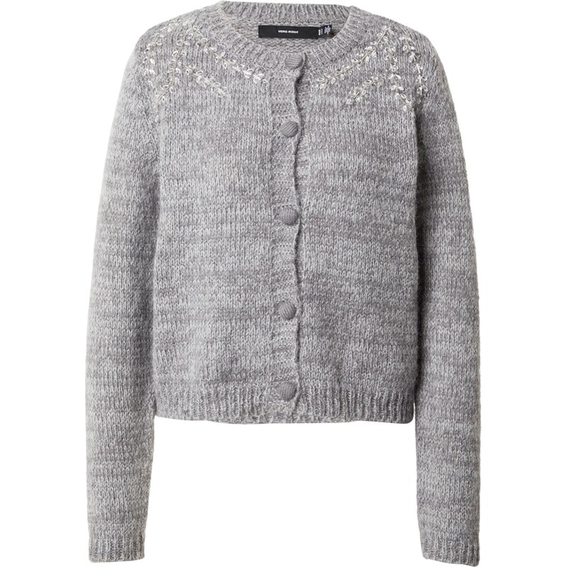 VERO MODA Kardigán VMTAMARA sivá melírovaná 66480887