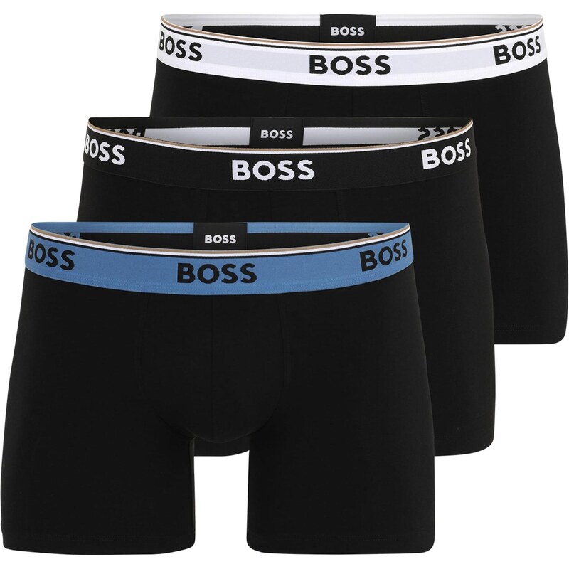 BOSS Boxerky Power zafírová / čierna / biela 66480974