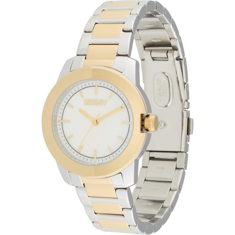 DKNY Analógové hodinky Park Ave Midi zlatá / strieborná 66481051