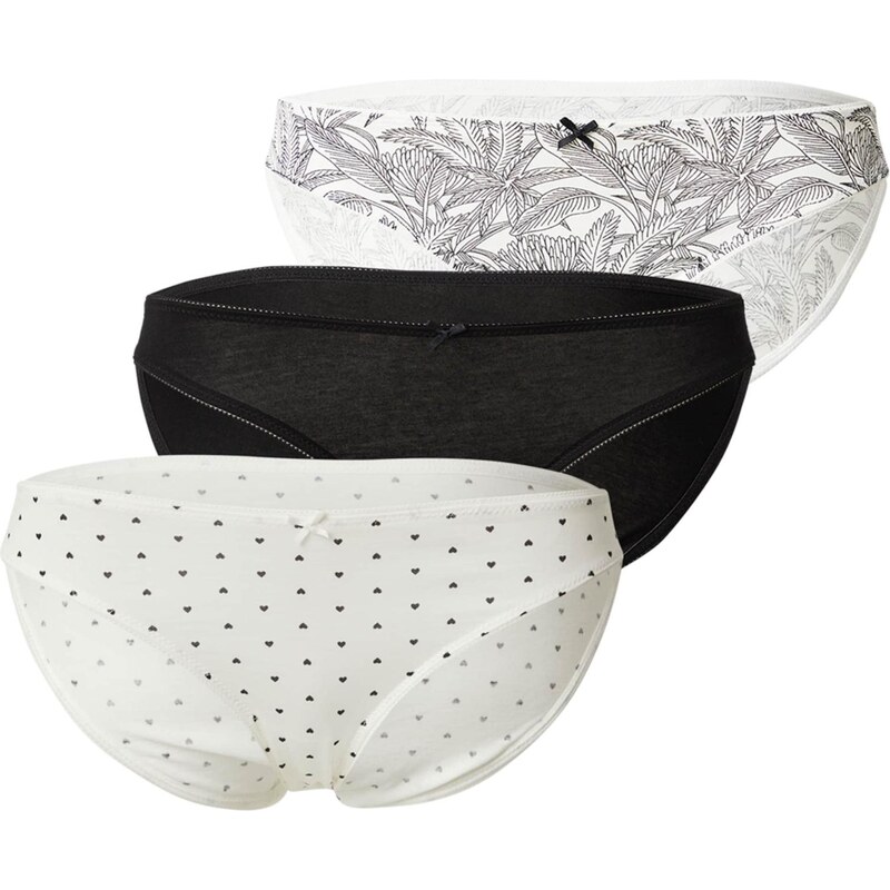 ETAM Nohavičky Jackie čierna / biela 66481092