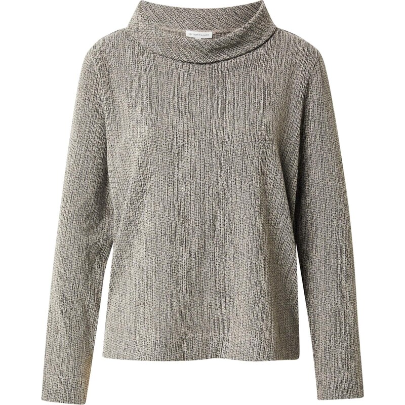 TOM TAILOR Sveter sivá / farby bahna / šedobiela 66481111