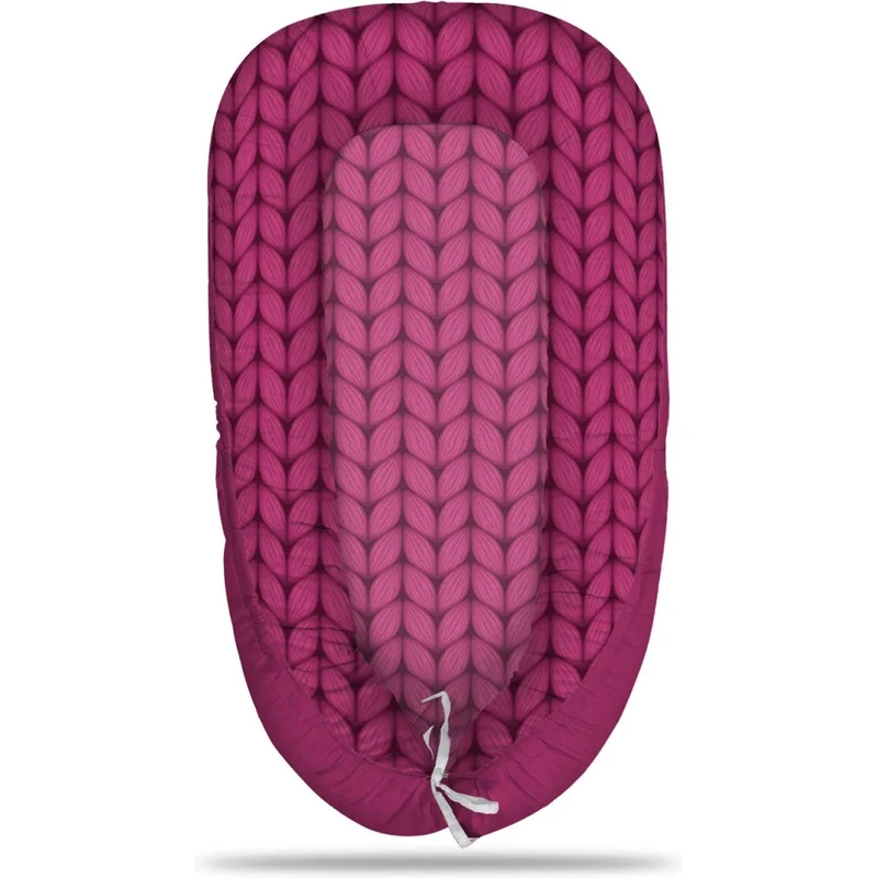 Sablio Hniezdočko pre bábätko Pletenie vo fuchsiovej farbe 65114010