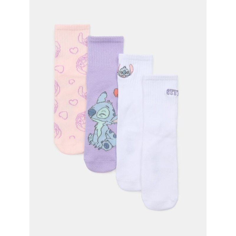 Sinsay - Súprava 3 párov ponožiek Stitch - viacfarebná 66795328