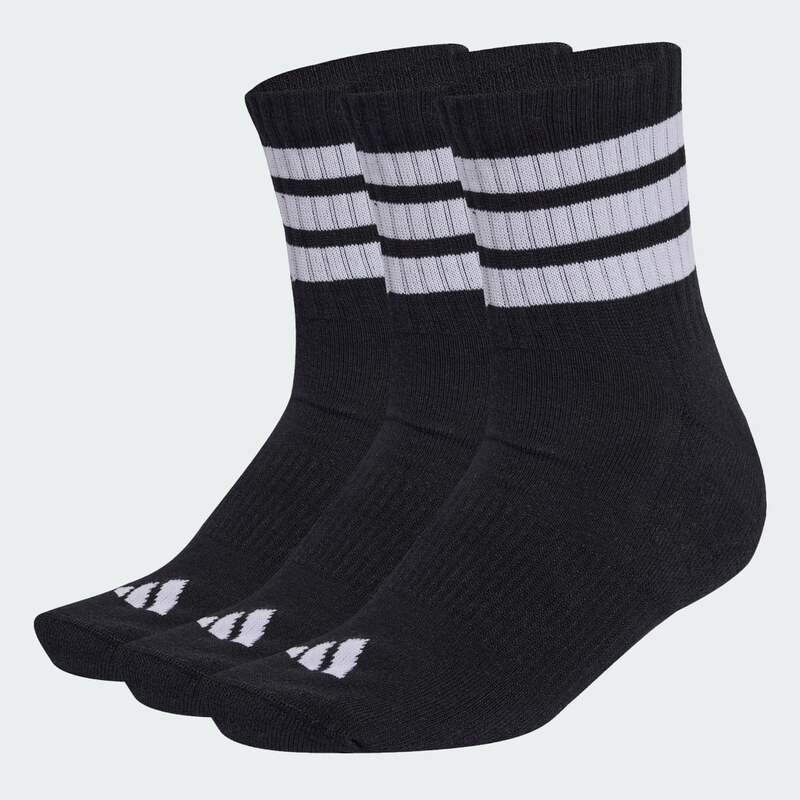 Adidas PONOŽKY 3 STRIPES CUSHIONED SPORTSWEAR MID CUT SOCKS 3 PAIR 66487241