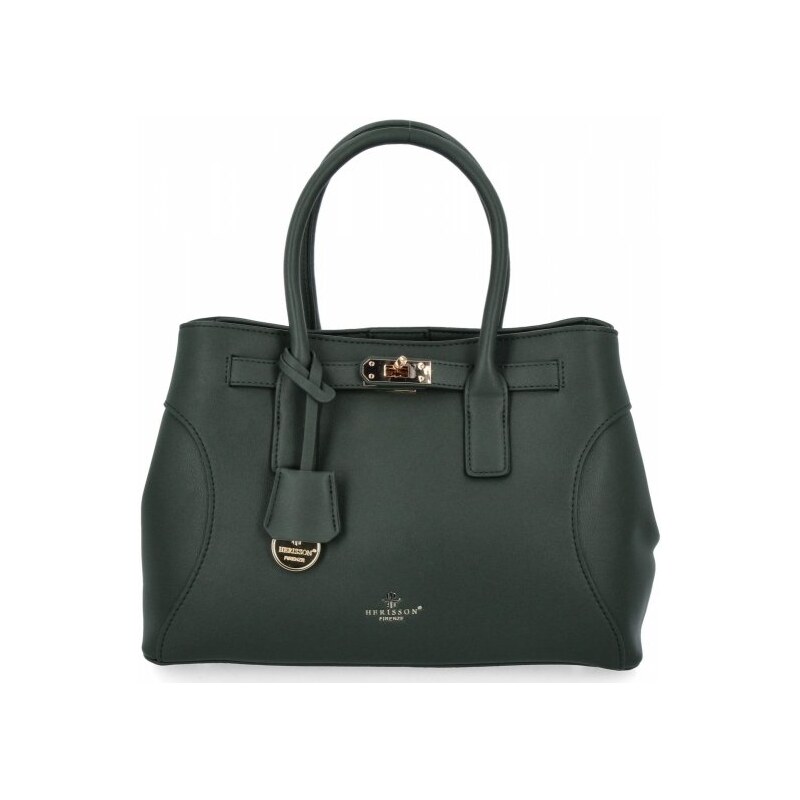 Dámska kabelka Kufor 3 Komory firmy Herisson 275C6016 Zelená fľaša 66483928