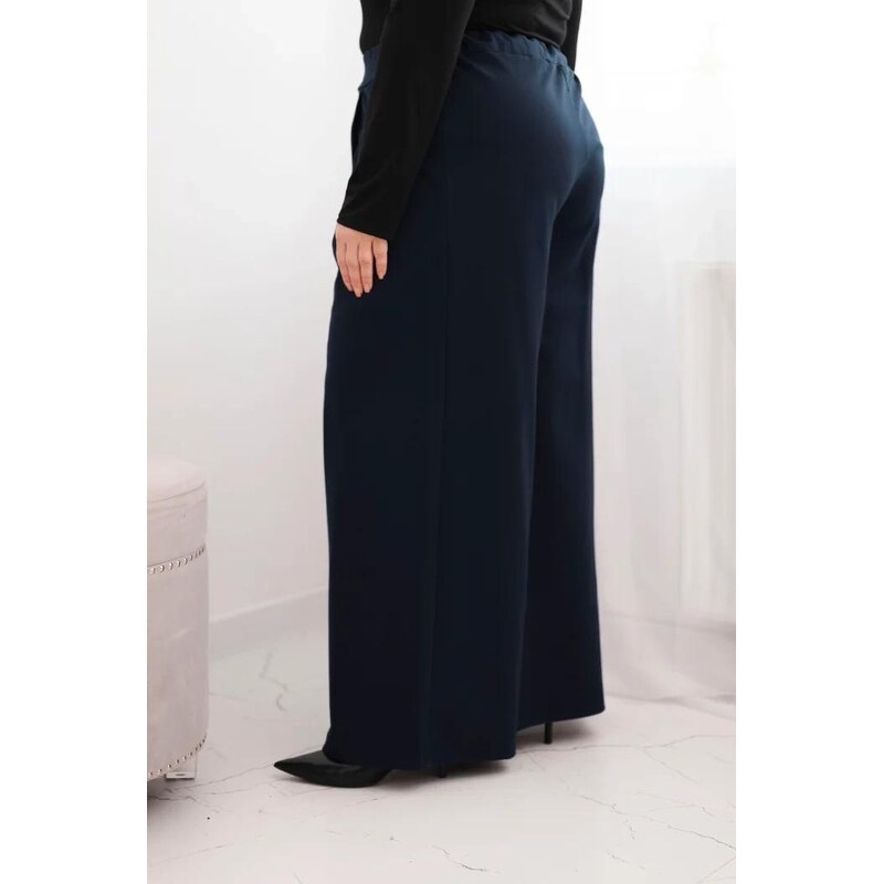 MladaModa Oversize nohavice so širokým strihom a plisovaním model 2274 66487651