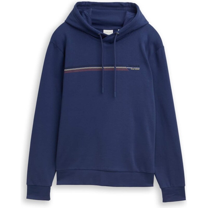 TOM TAILOR Mikina námornícka modrá / tmavočervená / čierna / biela 65906091