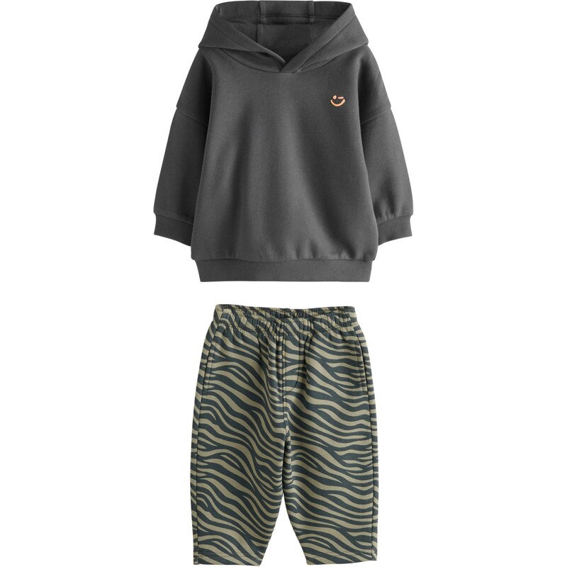 Next Joggingová súprava antracitová / zelená 66495766