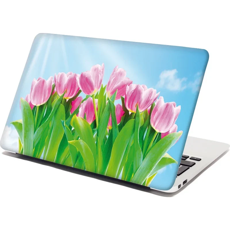 Sablio Samolepka na notebook Ružové Tulipány 65098603