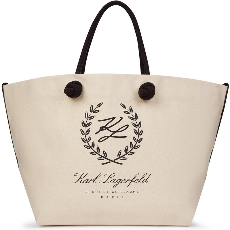 Karl Lagerfeld Plážová taška Hotel Karl béžová / čierna 66495801