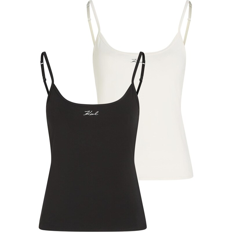 Karl Lagerfeld Tielko krémová / čierna 66495810